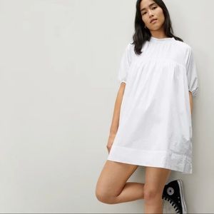 Everlane Shirred Mini Dress